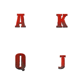 Arizona Heist Hold and Win A K Q J card symbols